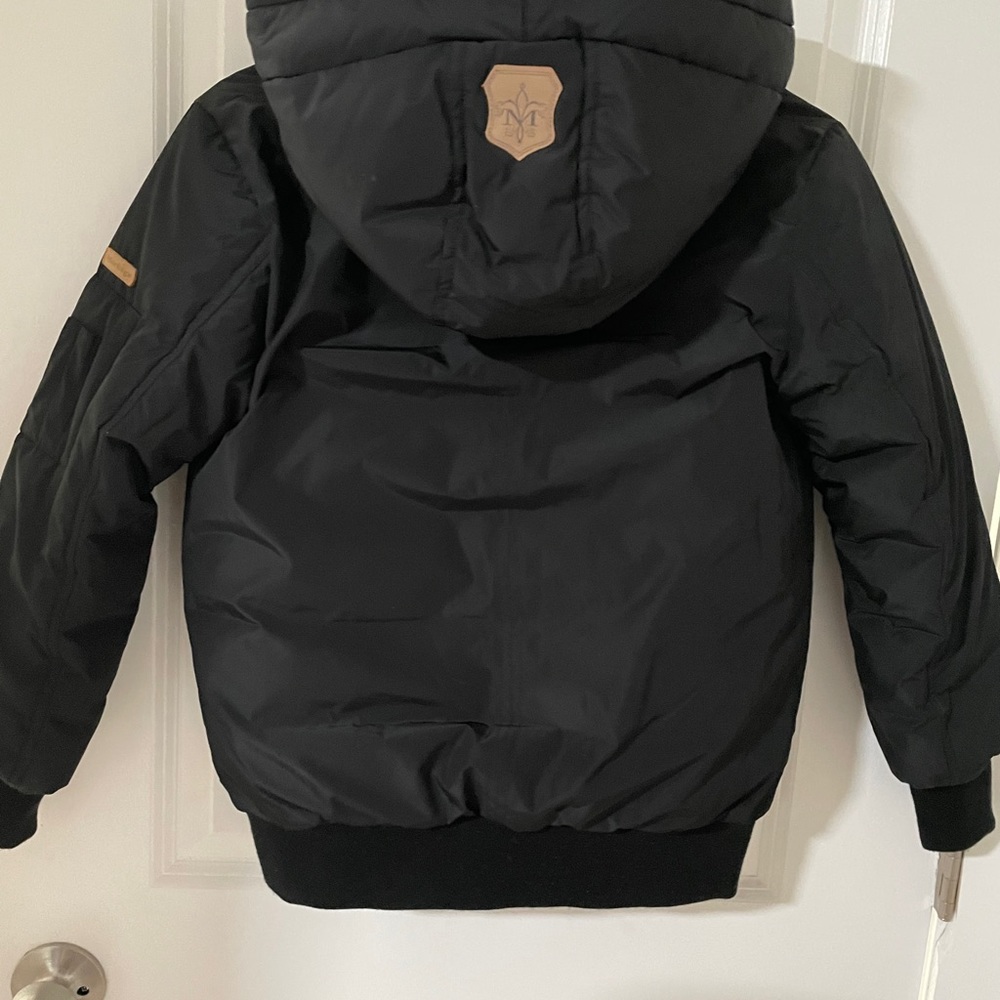 Like New Authentic Mackage Black Kid Coat Size 10